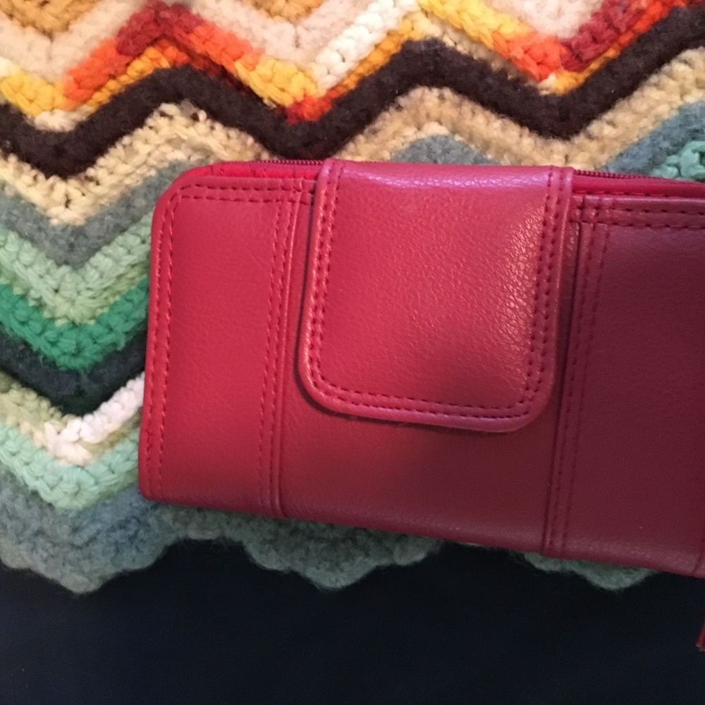 New Pink wallet for cell phone cash change  cards